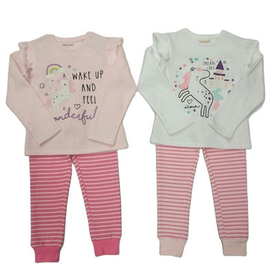 Super Warm Winter Children Pajamas with Cute Pattern and Cotton Fleece Lining