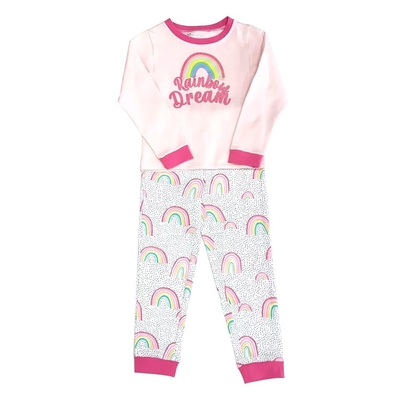 Plus Size Breathable Crew Neck Fashion Kids Sleepwear Cotton Children Pajama Winter Season