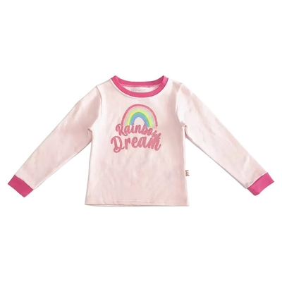 Plus Size Breathable Crew Neck Fashion Kids Sleepwear Cotton Children Pajama Winter Season