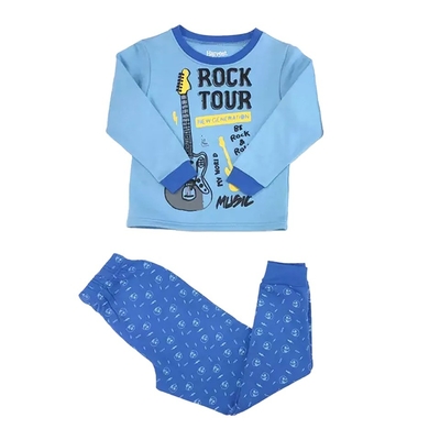 Thermal Comfortable Soft Cartoon Printed 2 Piece Sets Kids Sleepwear Polyester Cotton Children Pajama