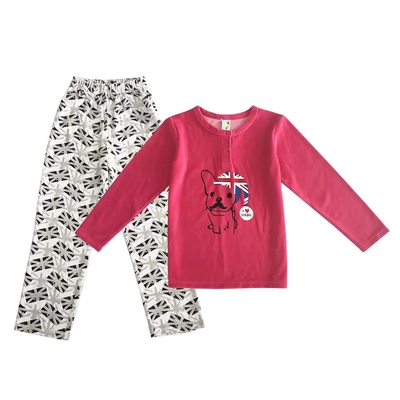 Animal Pattern O Neck Kids Sets Sleepwear Pyjamas for Children Supply Cotton Pajamas