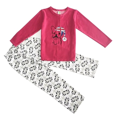 Animal Pattern O Neck Kids Sets Sleepwear Pyjamas for Children Supply Cotton Pajamas