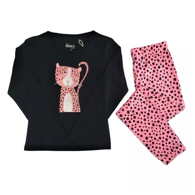 Kids Sleepwear Children Pajama with Animal Pattern Made of Organic Cotton