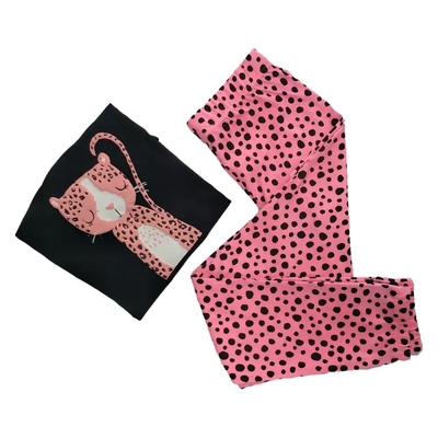 Kids Sleepwear Children Pajama with Animal Pattern Made of Organic Cotton