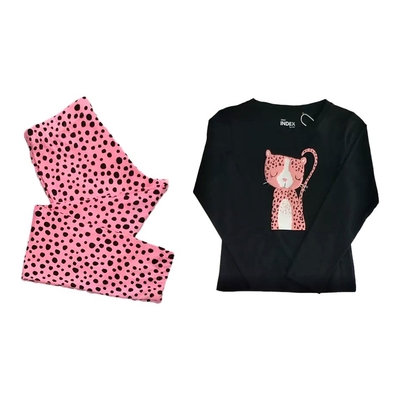 Kids Sleepwear Children Pajama with Animal Pattern Made of Organic Cotton
