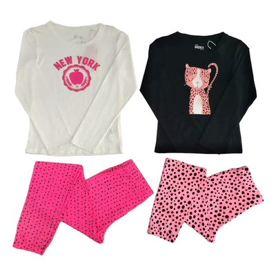 Kids Sleepwear Children Pajama with Animal Pattern Made of Organic Cotton