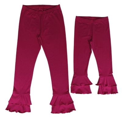 Leggings Girls Style Fashion Kids Customize Little Girls Soft With Ruffle Leggings