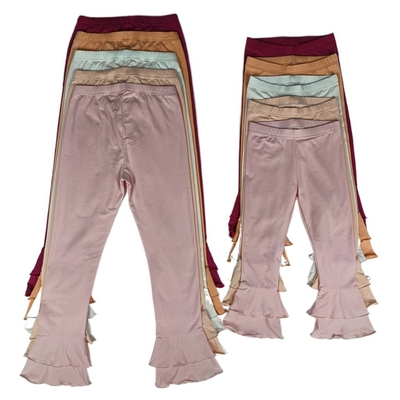 Leggings Girls Style Fashion Kids Customize Little Girls Soft With Ruffle Leggings