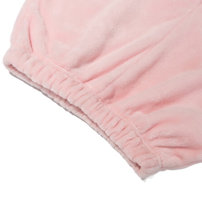 Children's Sleepwear Sets with Warm Coral Fleece Fabric and Cute Rabbit 3D Hat