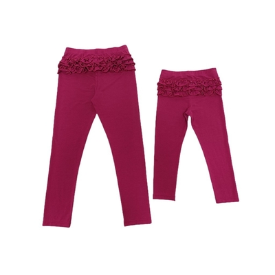Style Girls Ruffle Leggings Soft Hand Feel 3Y-10Y Sizes 62%Polyester33%Cotton5%Spandex
