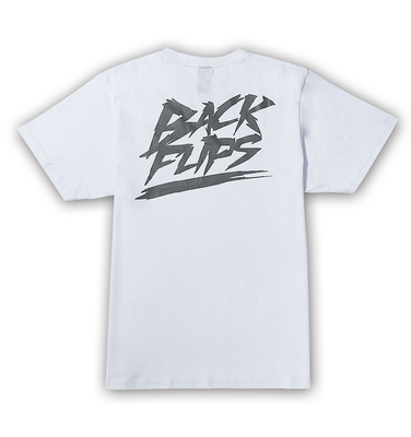 Men's Plus Size 100% Cotton Short Sleeve Polo Tshirt with Custom Print in Soft White