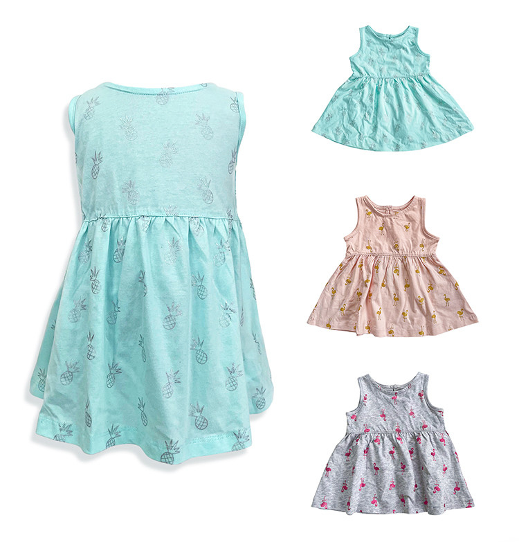 Support 7 Days Sample Order Lead Time Baby Girl Dress 100% Cotton Perfect for Birthday