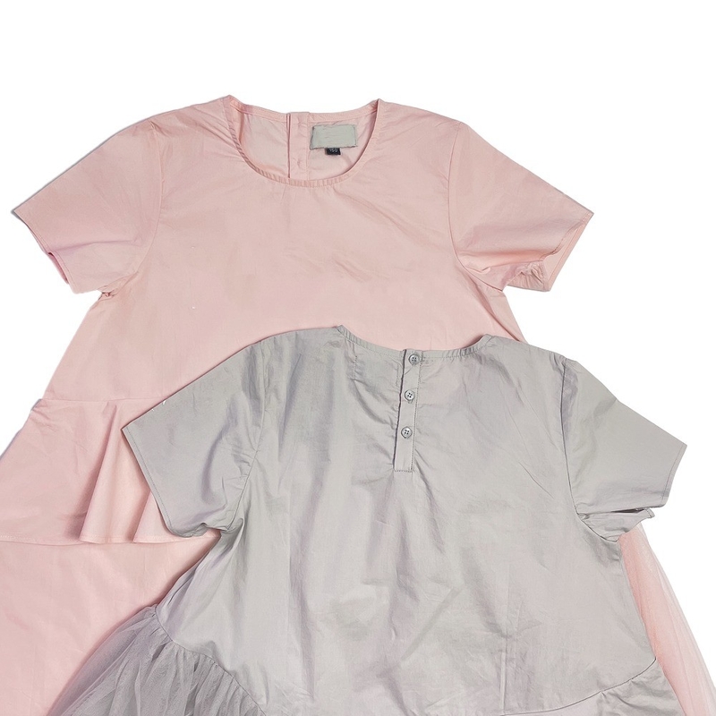 Regular Sleeve Style Layered Dress Knee-length Tulle Baby Girl Dress for Birthday Party