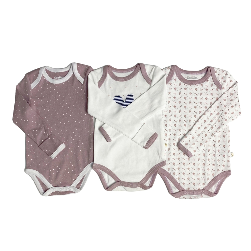 Newborn Girls' Romper Customized Color 100% Organic Cotton Bodysuit for Baby Clothing