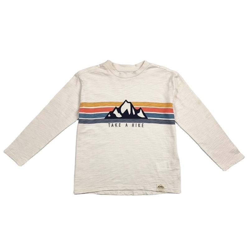 Anti-pilling Kids Clothes Plain T-shirt for Boys Long Sleeved Cotton Children's Wear