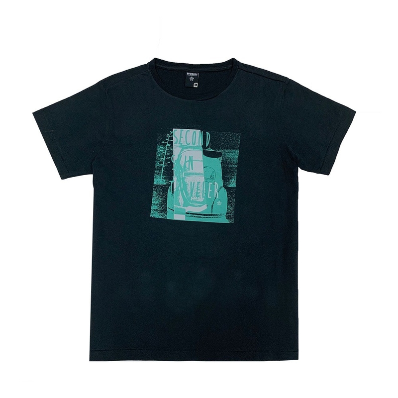 Men's Casual 100% Cotton Plain Round-neck T-shirt Lightweight with Print Description